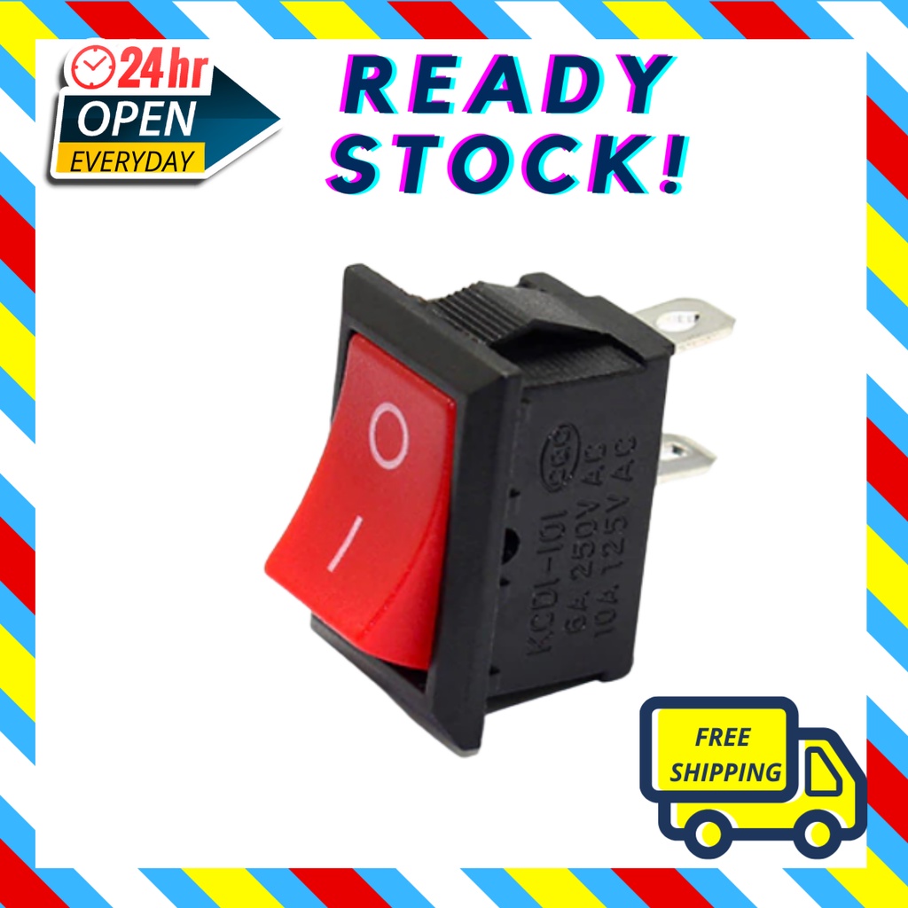 KCD1-1012 Pin ON/OFF Rocker Switch KCD1 High Quality | Shopee Malaysia