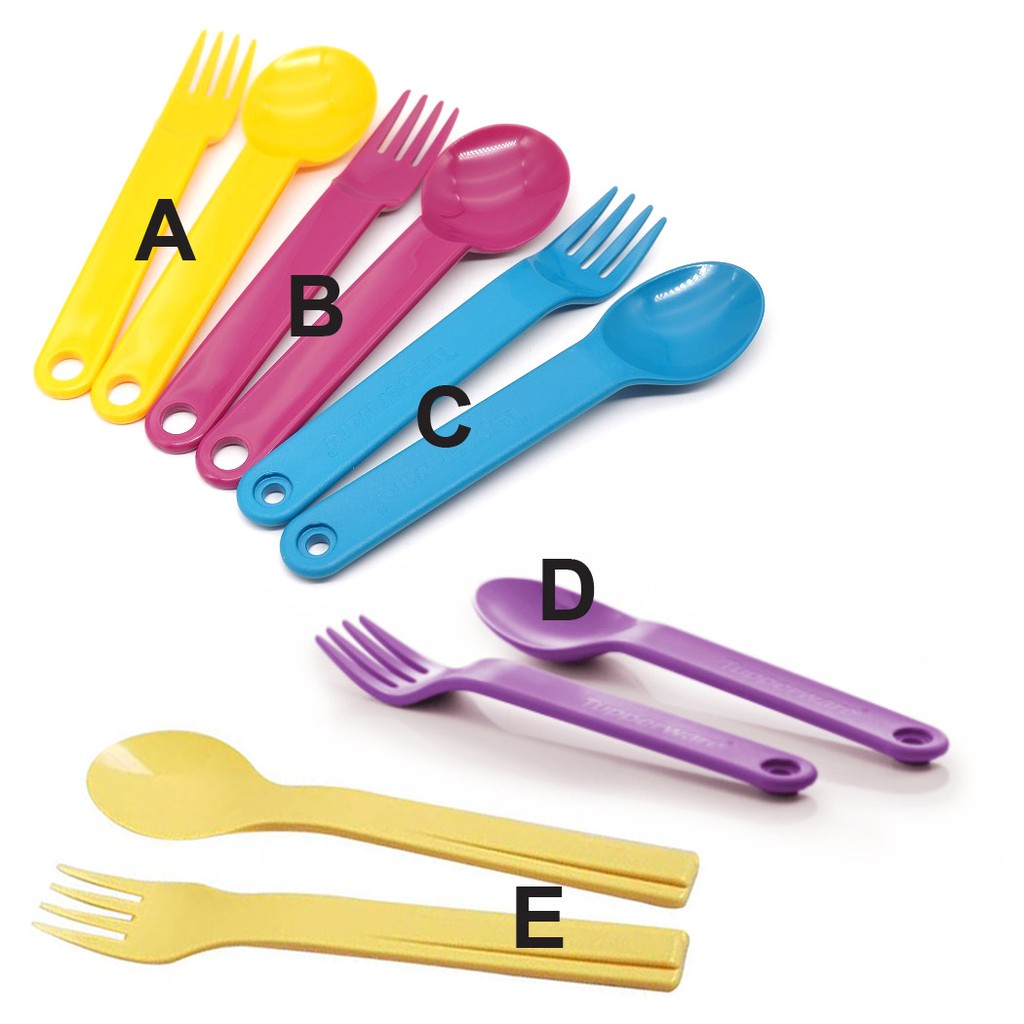 Tupperware Cutlery Set (Spoon+Fork) Shopee Malaysia