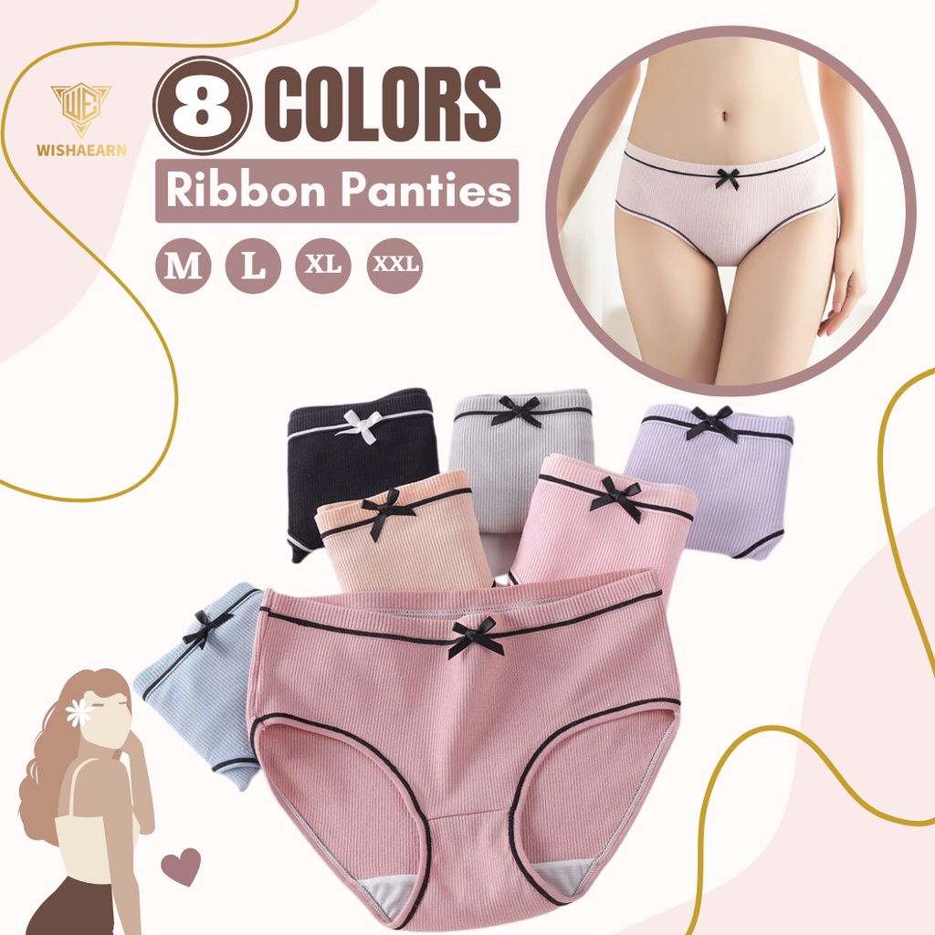 Cotton Breathable Underwear Women Panties Seluar Dalam Wanita - Ready Stock