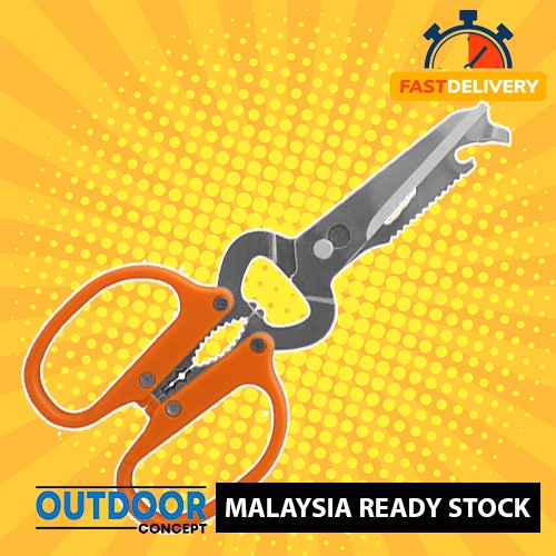 Wolff 6187-L-LR 9 Ergonomix Industrial Scissors - 6000 Series Stainless Steel Shears