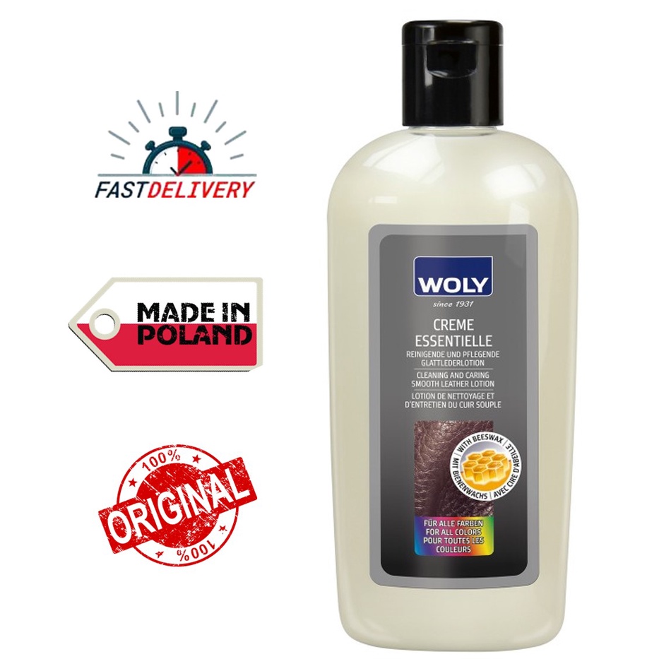 WOLY Creme Essential Leather Balm (Crème Essentielle) - 150ML MADE IN ...