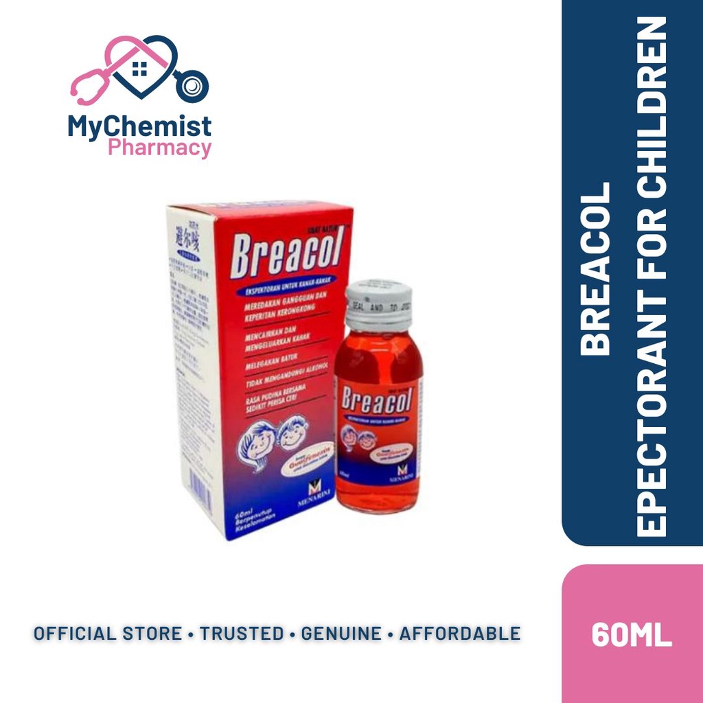 Breacol Cough Syrup 60ml (Children) Shopee Malaysia