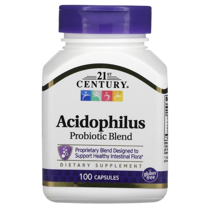 21st Century Acidophilus Probiotic Blend 175mg (100/150 Capsules ...