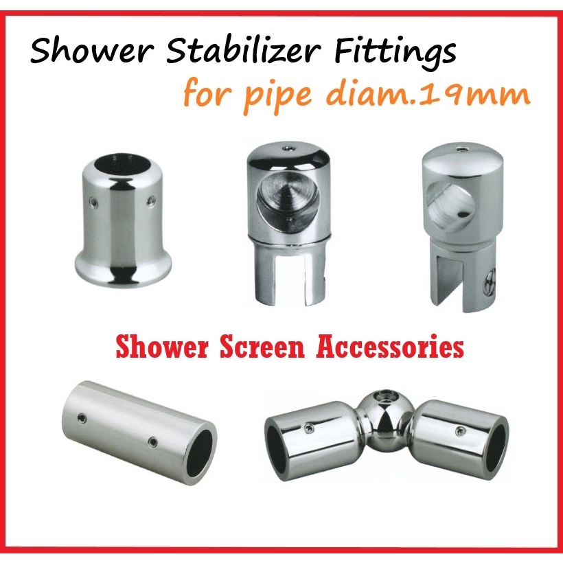 [Gold/Silver Coating] Connectors Wall to Pipe, Cross Pipe, Universal