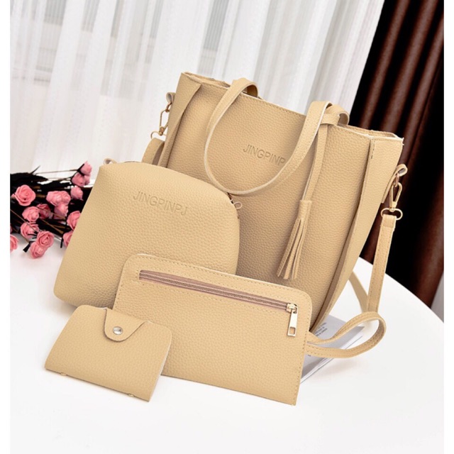 4in1 BagSet ToteBag SlingBag CoinBag CardPouch Beg Combo 🔥Hotsale🔥 ...