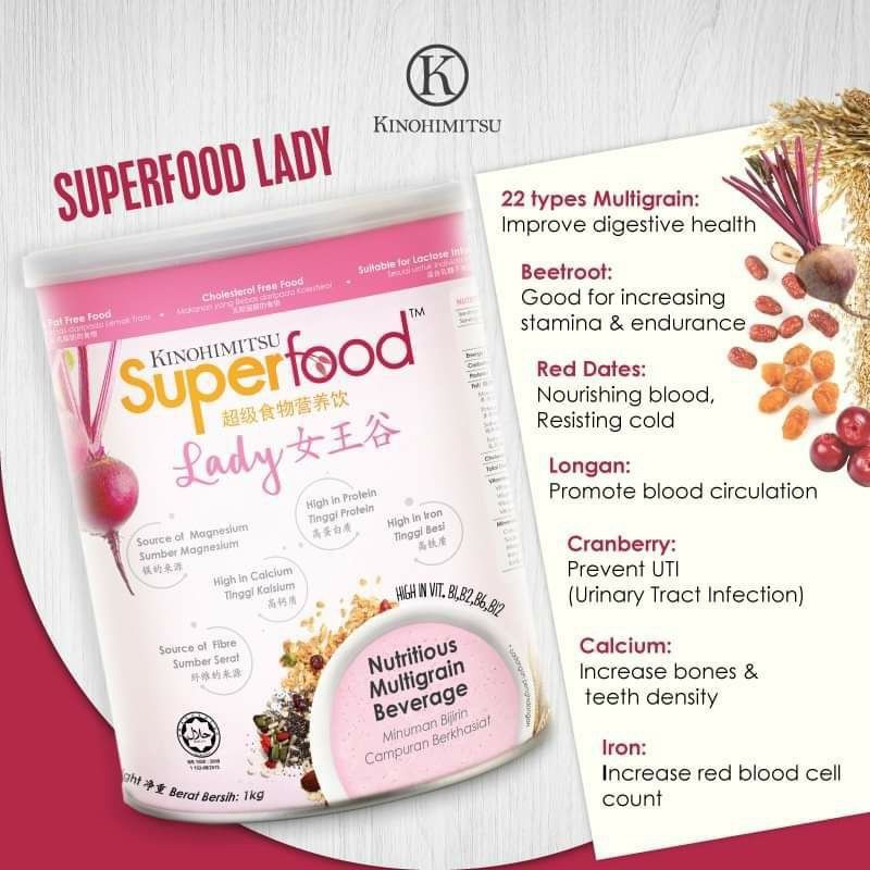 KINOHIMITSU SUPERFOOD LADY 1KG Shopee Malaysia