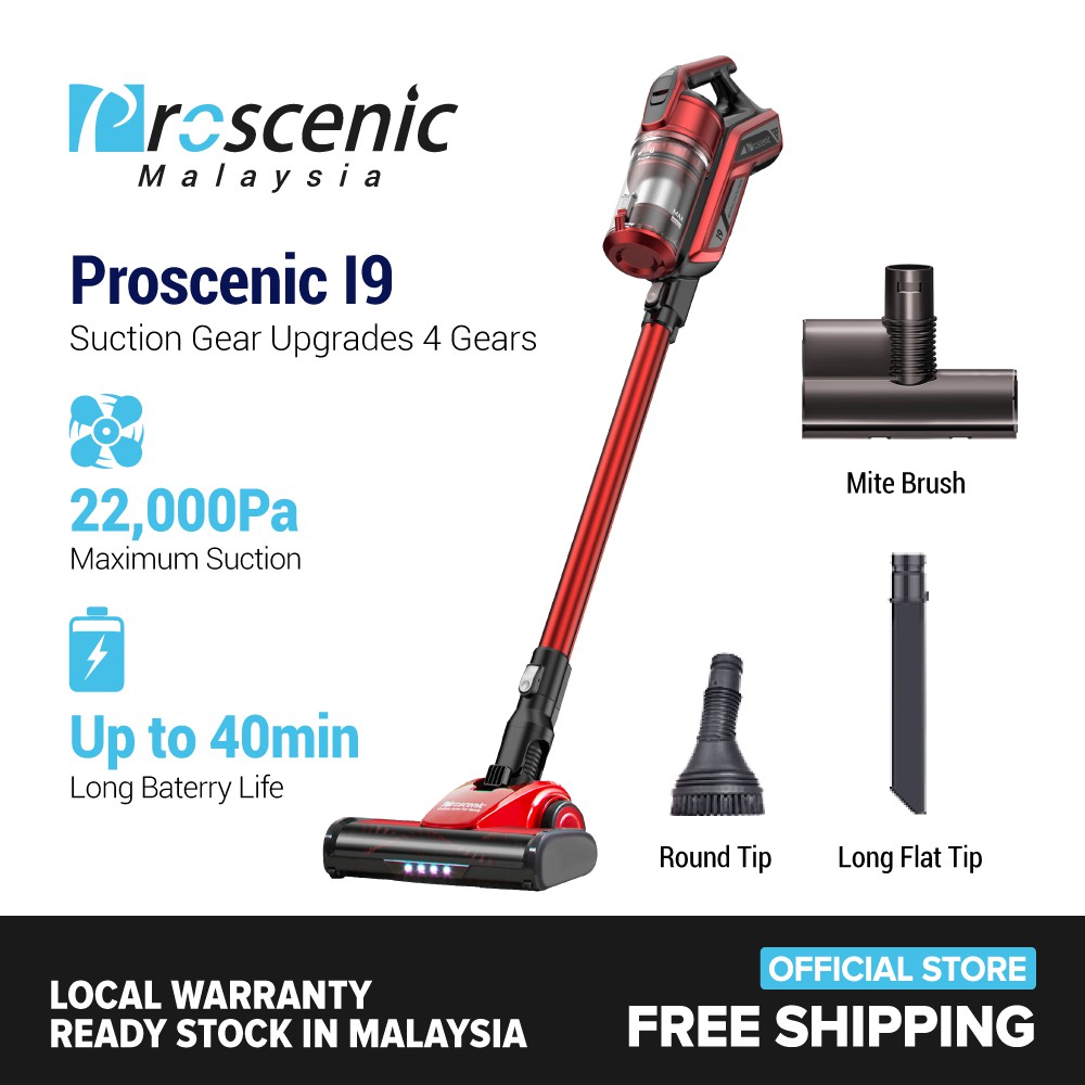 Proscenic I9 Handheld Cordless Vacuum Cleaner 22000Pa Suction Power