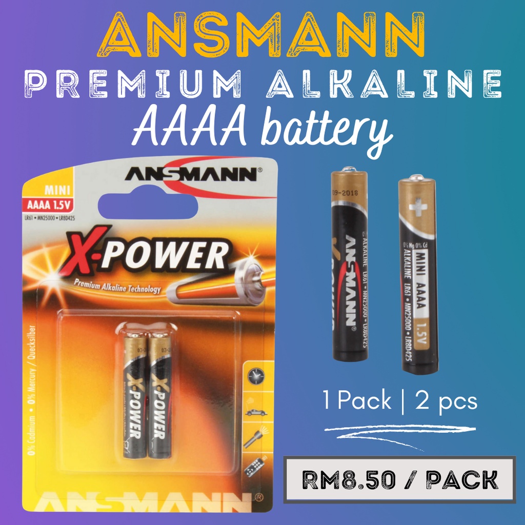 1510-0005, Ansmann 1.5V Alkaline AAAA Battery