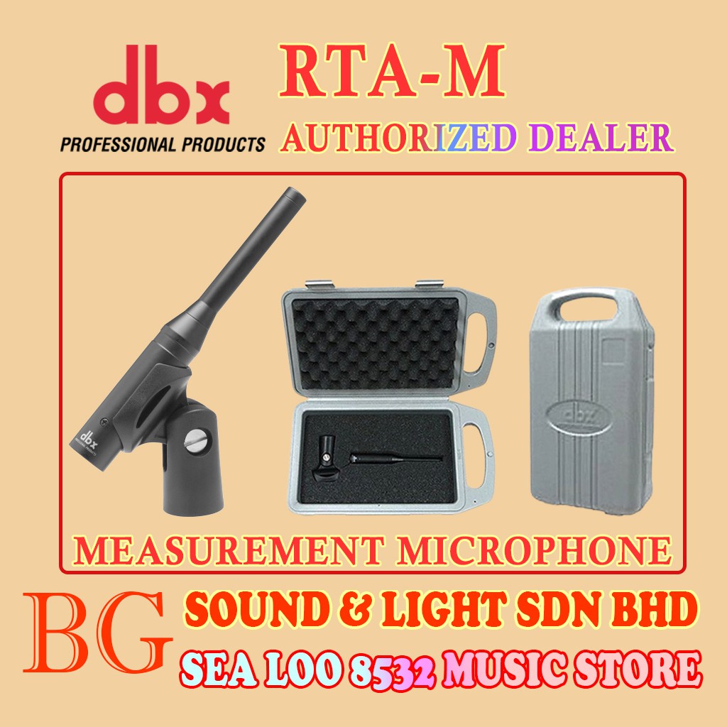 DBX RTAm DBX REFERENCE MICROPHONE (DBX RTA MIC) Shopee Malaysia