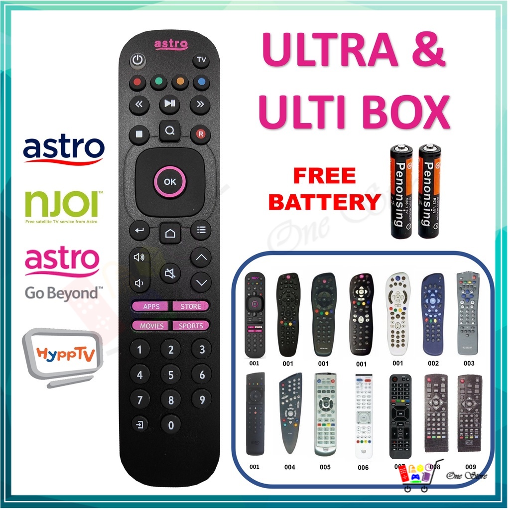 ASTRO ULTRA BOX REMOTE CONTROL 15 in 1 Shopee Malaysia