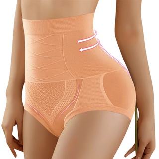 High-Waist Underwear Women's Panties Plus Size Cotton Shapewear 3D  Honeycomb Slimming Girdle Pants Butt Liftert Panty