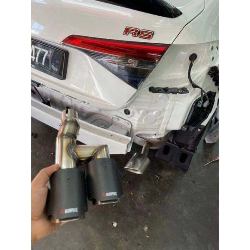 Honda civic 2022 FE 180 Akrapovic Carbon exhaust pipe Shopee Malaysia