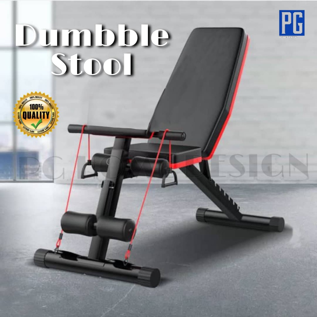 PG HOME Dumbbell chair adjustable dumbbell bench gym bench Exercise Fitness Bench Chair Gym workout bench Shopee Malaysia