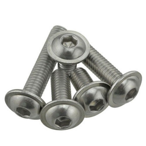M3 M4 M5 M6 Flanged Button Head Hex Socket Screws – Stainless Steel, 4mm-60mm Length
