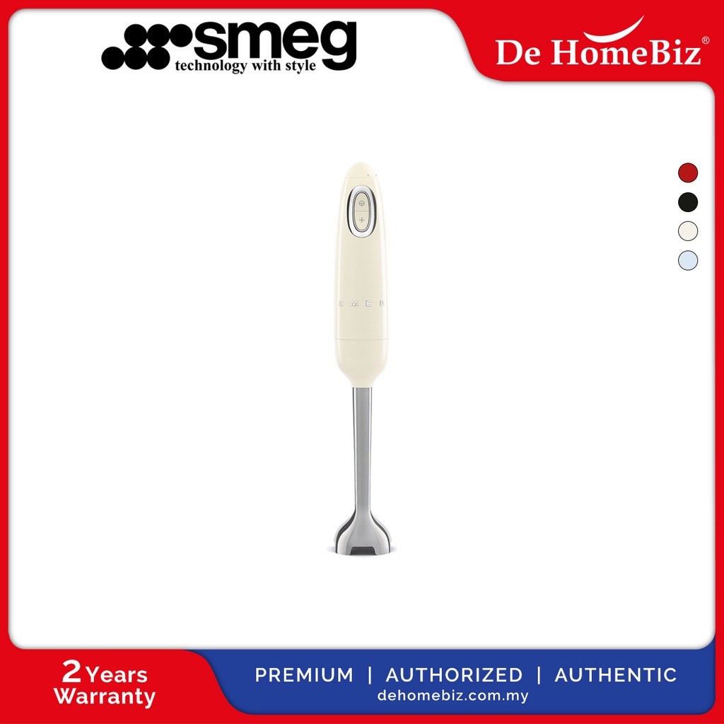 Smeg HBF01 50’s Retro Style Hand Blender (Black / Cream / Pastel Blue / Red) Shopee Malaysia