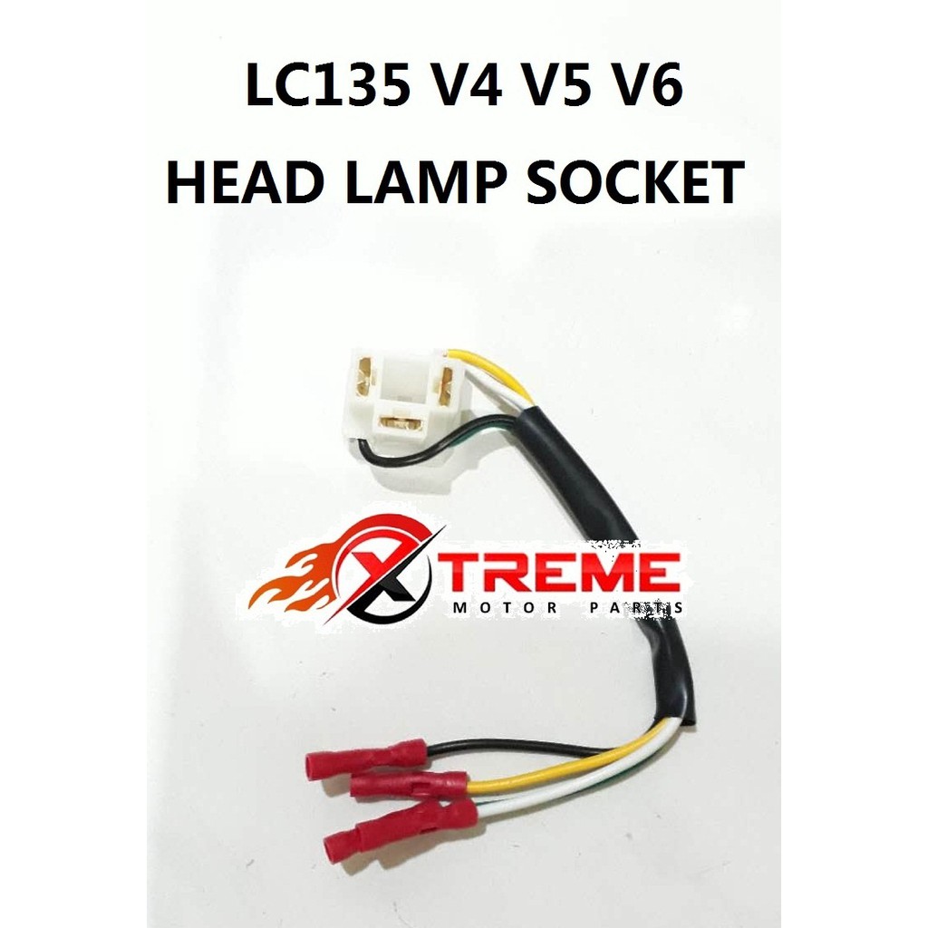 YAMAHA LCV4 LC135 NEW V4 V5 V6 HEAD LAMP LIGHT SOCKET WIRING | Shopee ...