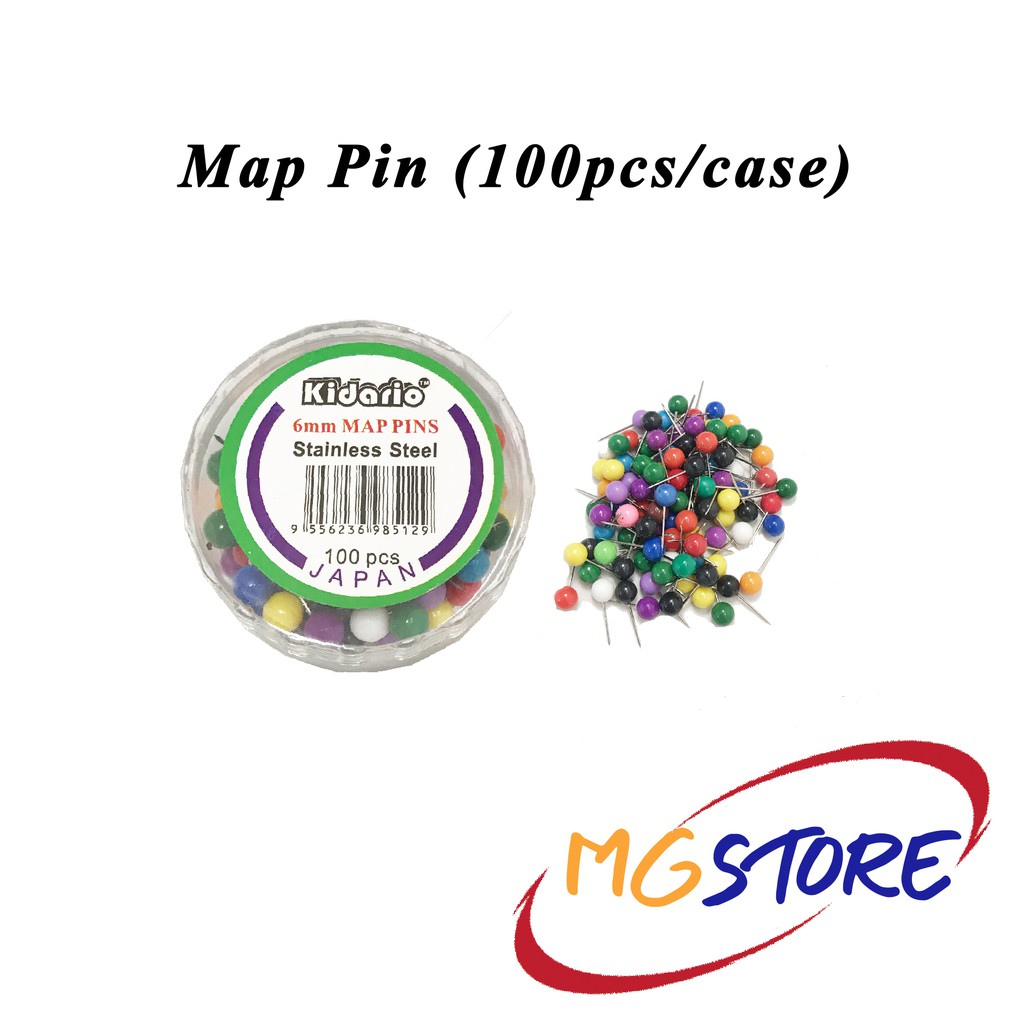 6mm Stainless Steel Map Pin (Mix Colour) | Shopee Malaysia