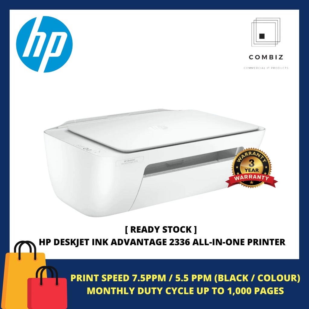 Hp Deskjet Ink Advantage 2336 All In One Printer Shopee Malaysia 