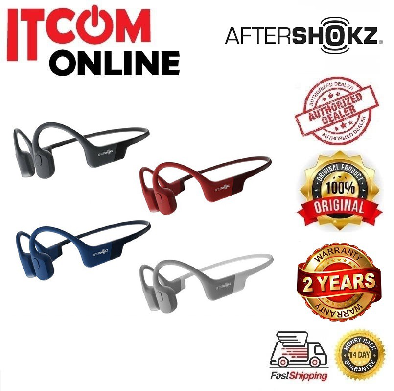 AFTERSHOKZ AEROPEX AS800 BLUETOOTH HEADSET (BLUE ECLIPSE/COSMIC BLACK ...
