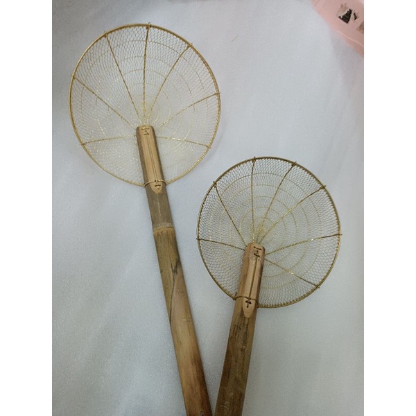 Net racket for falling food, vegetables, fruits, bones, meat, bamboo ...