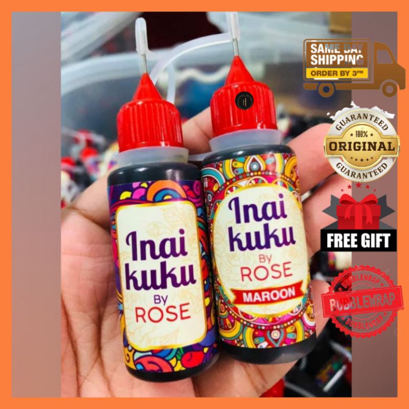 Inai kuku by rose original hq + freegift | Shopee Malaysia