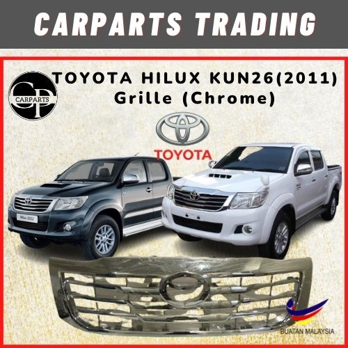 Toyota Hilux (Kun26) - 2011 4Door Grille (Chrome) | Shopee Malaysia