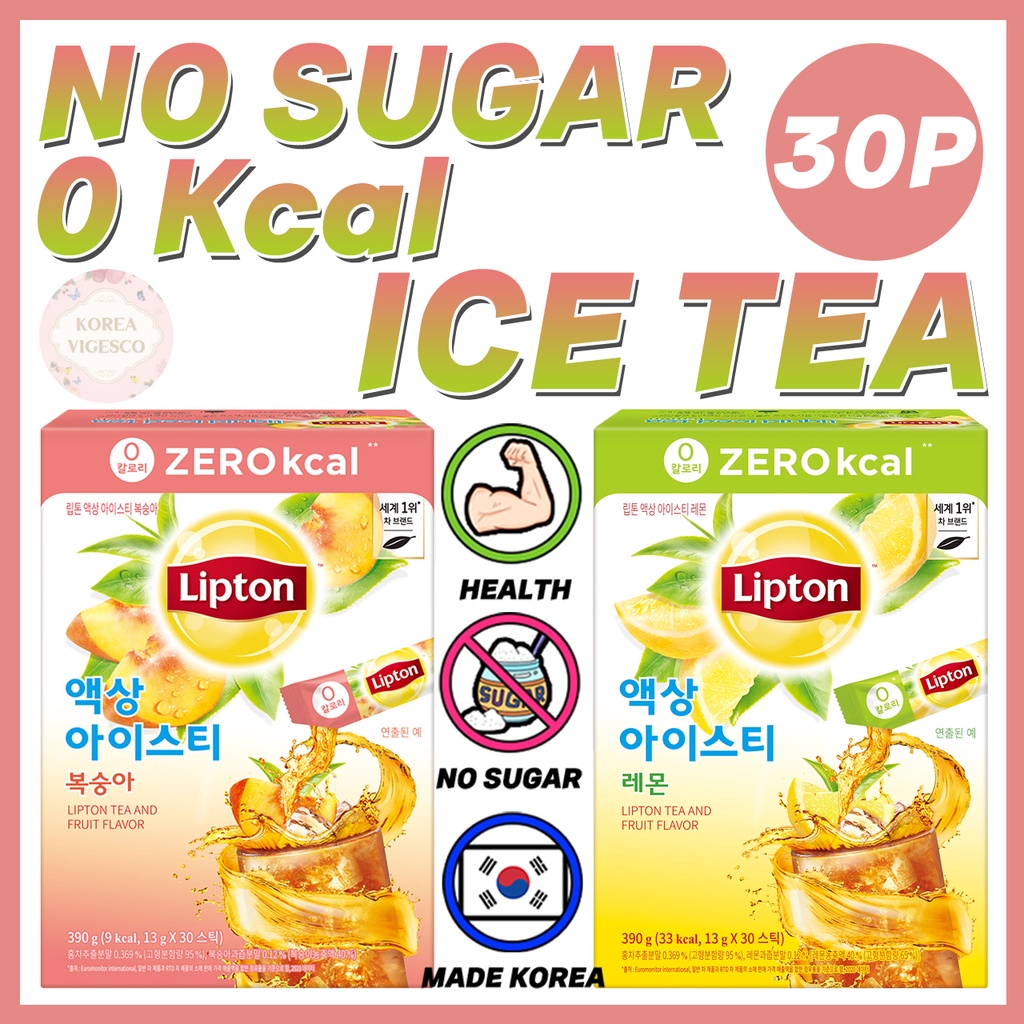 [Lipton] No Sugar, 0 Kcal Ice Tea 20T / Diabetic drinks / Diet Food ...