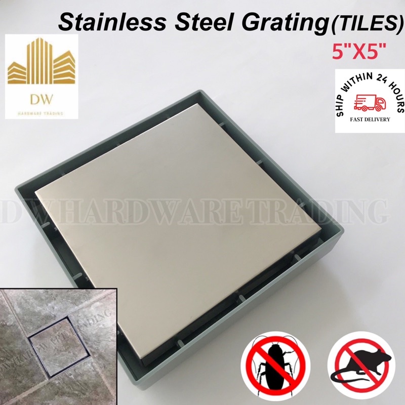 🔥Ready Stock🔥Stainless Steel Floor Grating (Tiles)5