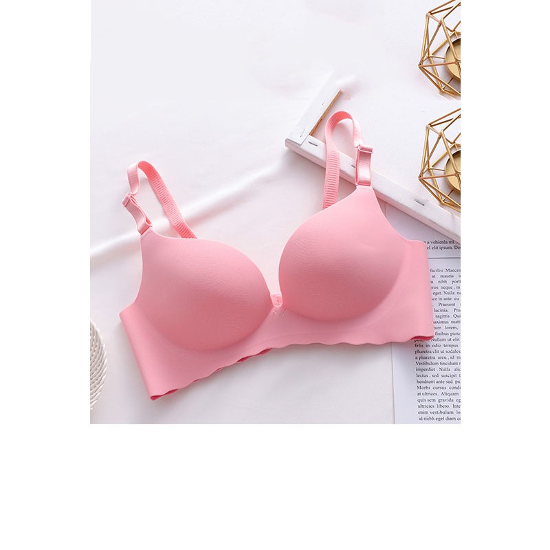 Push Up Bra For Women Seamless Soft Wireless No Wire Pink Blue Black