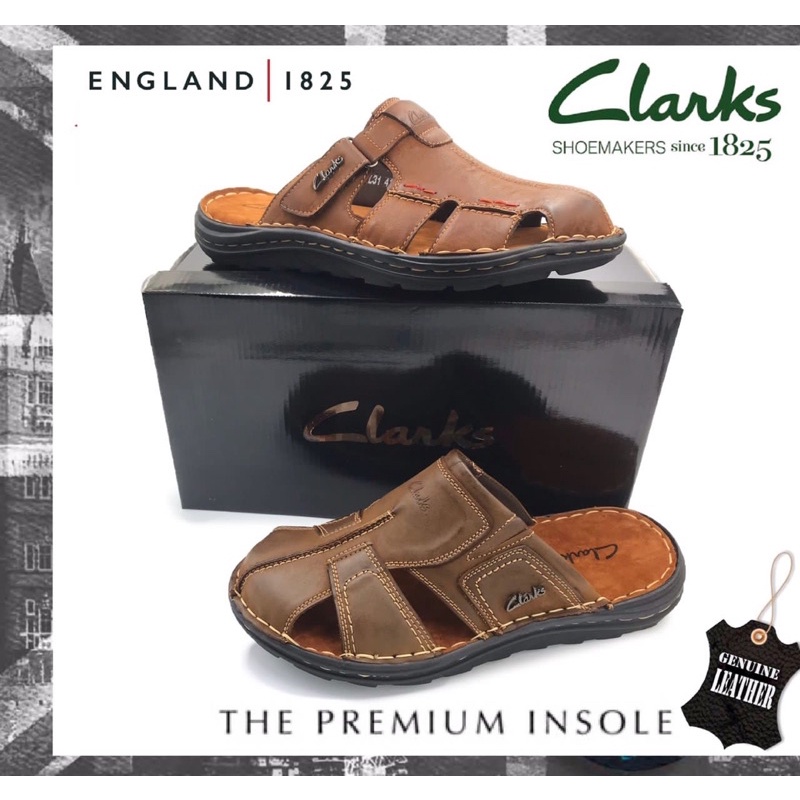 Clark on sale leather sandals