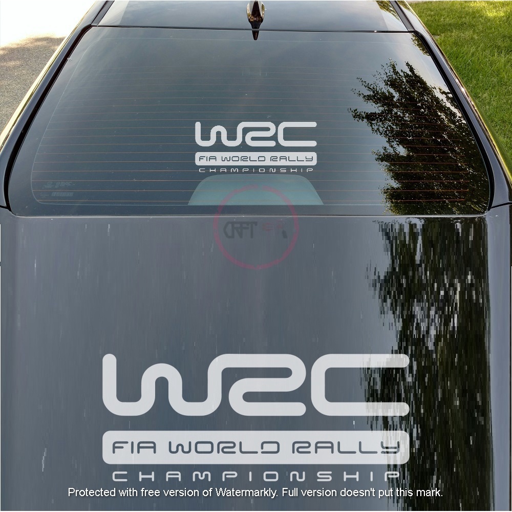 CFS184 W2C FIA World Rally Championship Stiker Sticker Vinyl Decal ...