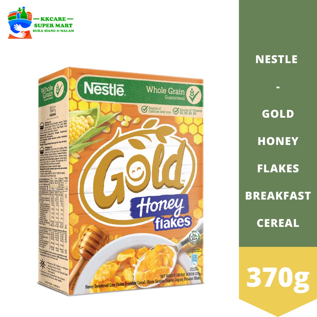 Nestle - Gold Honey Flakes Breakfast Cereal - 370g | Shopee Malaysia