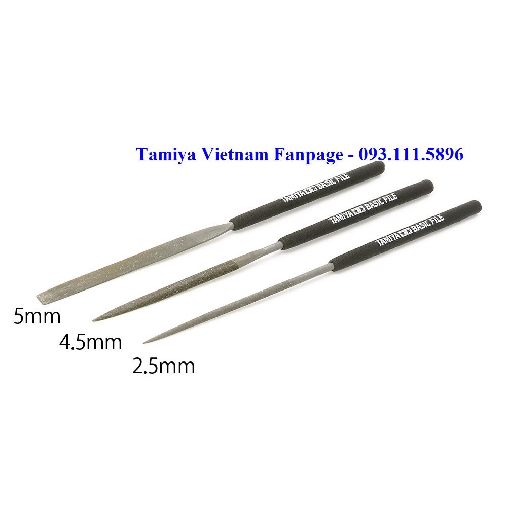 [TAMIYA] 74104 SET Of 3 BASIC FILE SET Files (SMOOTH DOUBLE-CUT ...