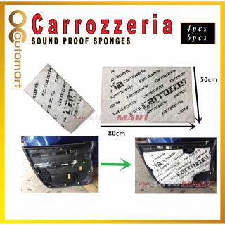 4PCS Carrozzeria Sound Proofing Sound Insulation Sponge for Car Doors Panel  or Car Engine Cover For Toyota Rush
