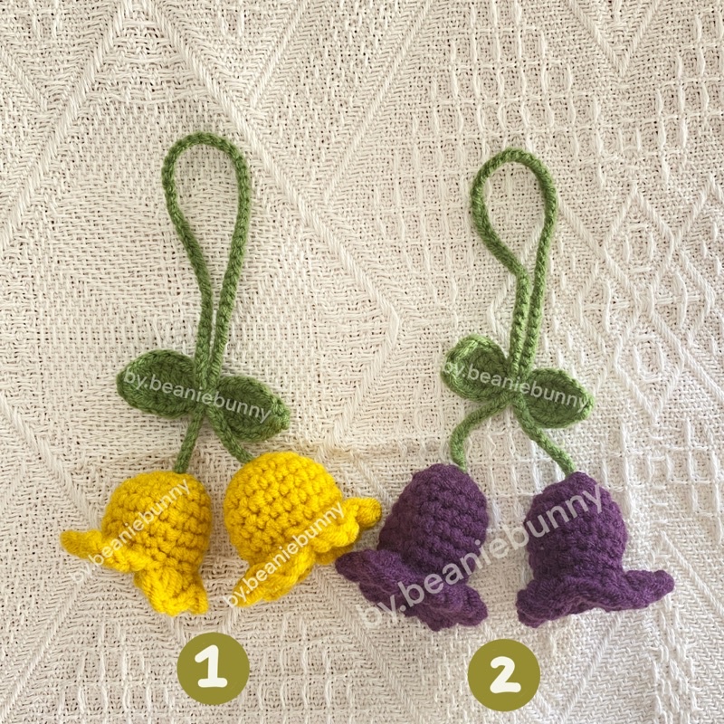 Lily Of The Valley Sunflower Crochet Bag Accessories Bag Charm Bag Pendant by.beaniebunny Shopee Malaysia