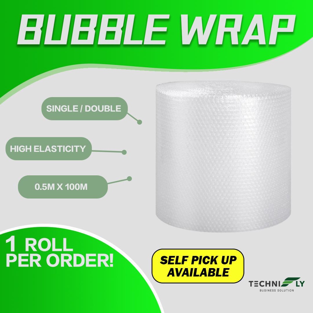 Bubble Wrap 1m x 100m 0.5m x 100m Single Layer 50cm x 100m Double Layer