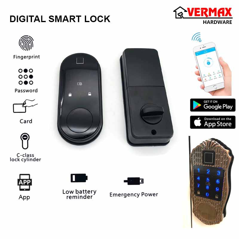 Smart Lock Deadbolt / Digital Smart Lock / Apps Control Auto Lock ...