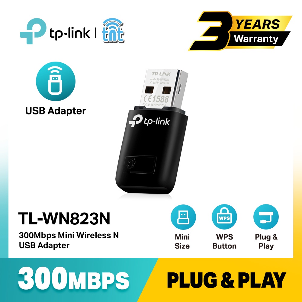 Tp-Link TL-WN823N 300Mbps Mini Wireless Malaysia | USB Shopee Adapter N