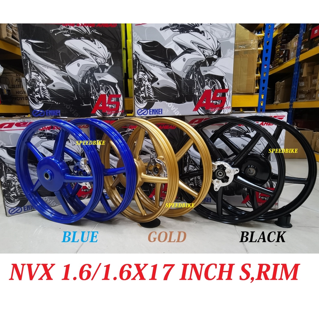 ENKEI NVX155 AEROX155 ENKEI A5 522 Sport Rim 17inch 1.6/1.6 SP522 MODEL ...