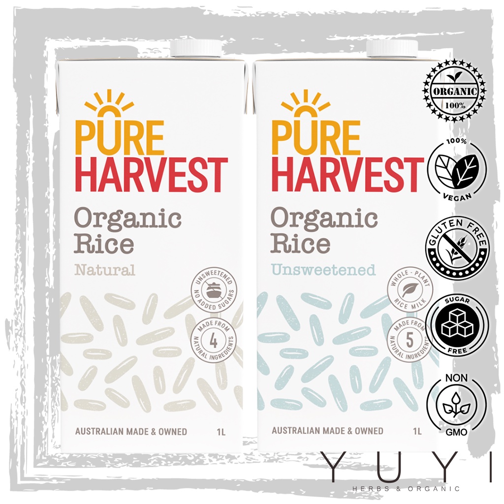 【Pure Harvest】Organic Rice Milk - 1L | Shopee Malaysia