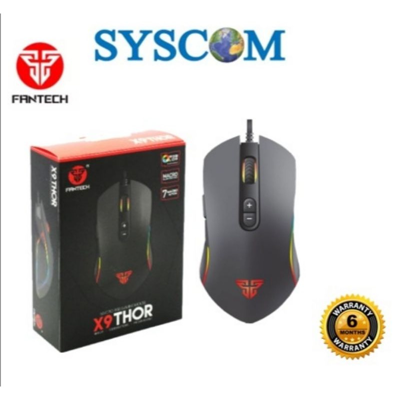 Fantech X9 Thor 4800DPI Seven Macro Programable Buttons USB Optical ...