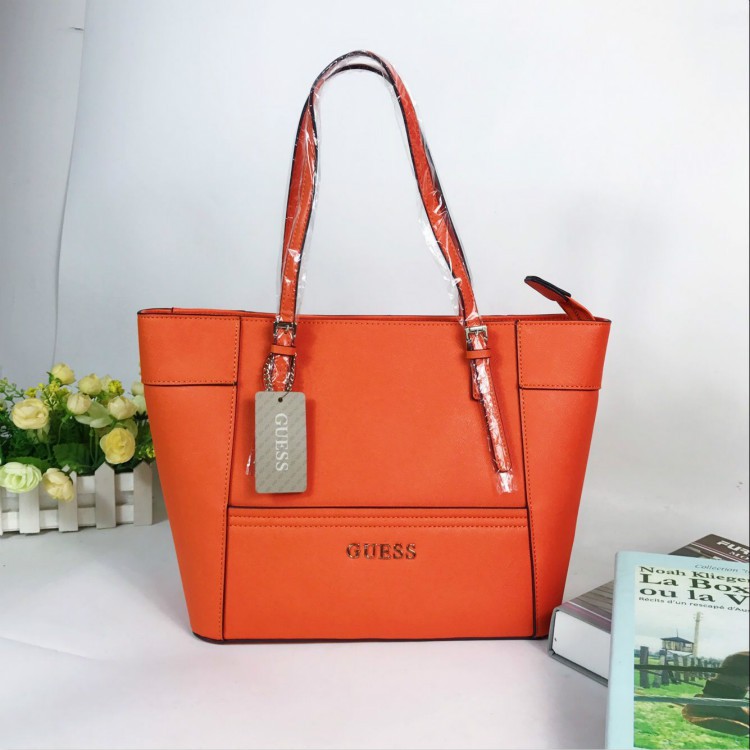 Guess orange outlet handbag