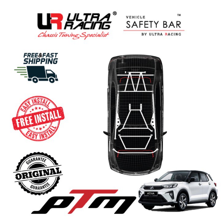 Ultra Racing Safety Bar Perodua Ativa (A270) 1.0T Year 21 (2WD ...