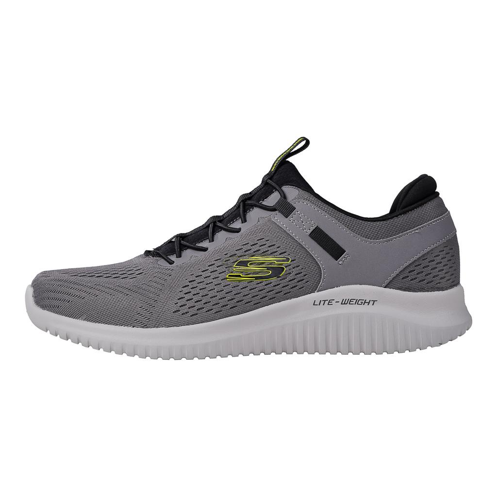 SKECHERS FLECTION MEN'S SHOES GREY | Shopee Malaysia