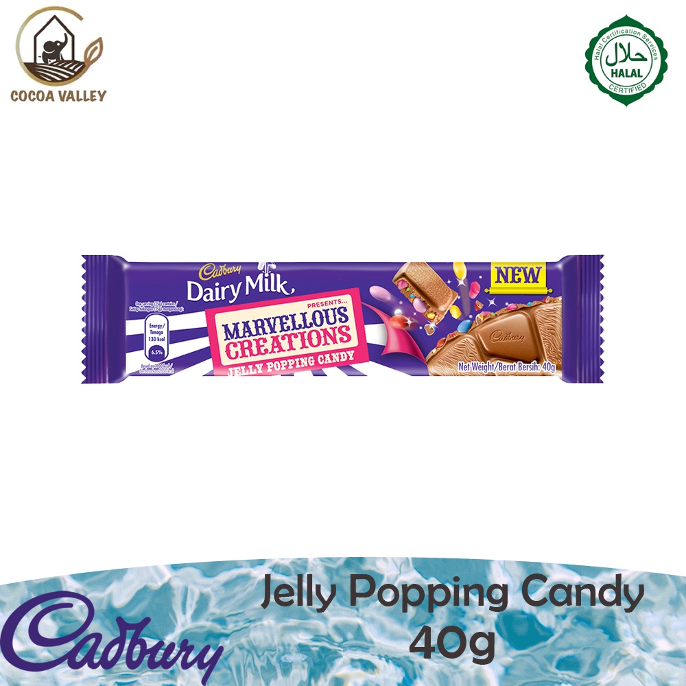 Cadbury Dairy Milk Marvellous Jelly Popping Candy 40g (MY) Shopee