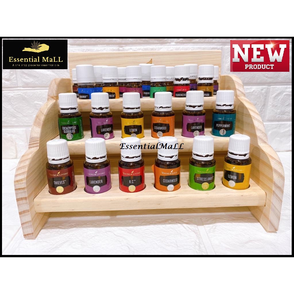 Essential Oil Rack 5ml & 15ml with side small drawer / Essential Oil ...