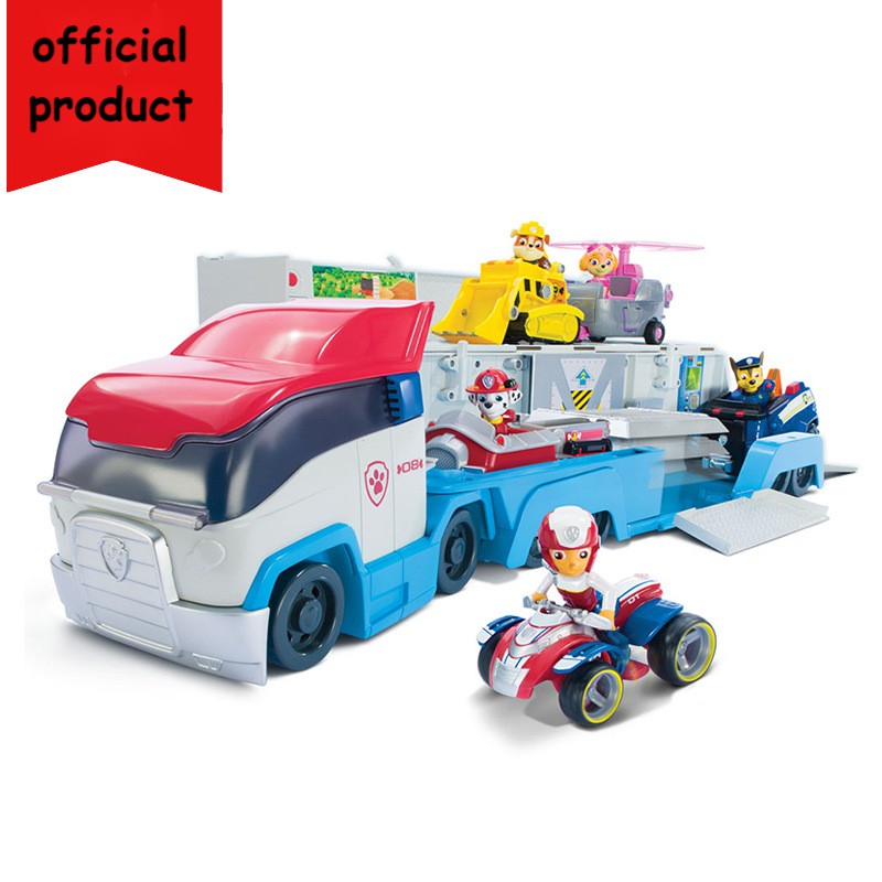 Paw Patrol Tower Rescue Bus Command Center Patrulla Canina With Dogs Cars  Puppy Patrol Action Figures Model Toys For Kids Gift