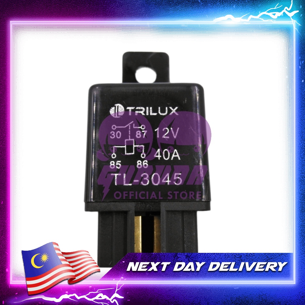 12V 24V Lamp Relay Proton Saga Wira Kancil Aircond Relay Fuel pump