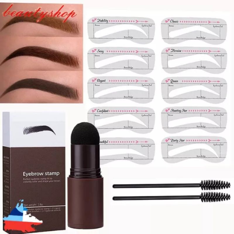 READY STOCK Eyebrow Stamp Stencil Kit eyebrow Stamp Shaping Kit