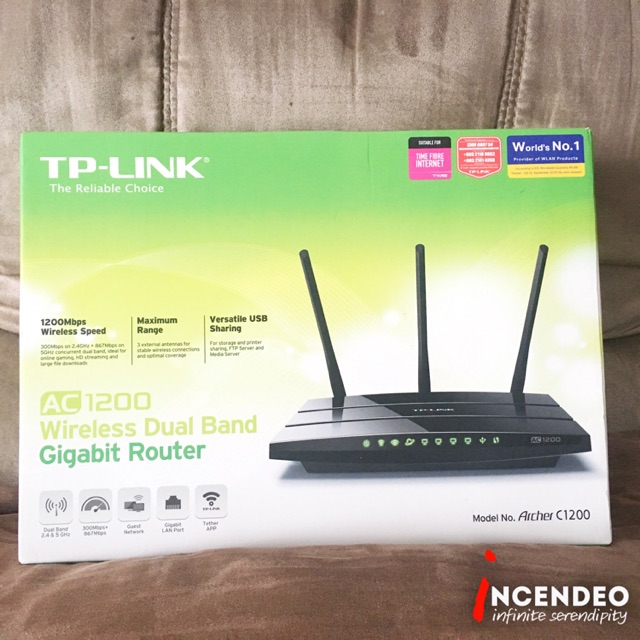 Archer C1200, AC1200 Wireless Dual Band Gigabit Router